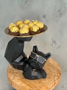 BULDOG KULTURYSTA Z TACĄ BL ORGANIZER