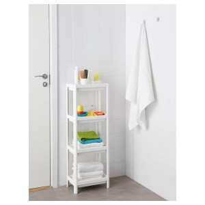 REGAŁ ŁAZIENKOWY BIAŁY VESKEN  37x23x101 IKEA