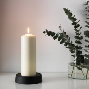 ŚWIECA BEZZAPACHOWA 23 CM NATURALNA  BLOKOWA do 90 godzin palenia FENOMEN IKEA