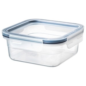 POJEMNIK PLASTIK 1 SZT  Z POKRYWKĄ DO PRZECHOWYWANIA ŻYWNOŚCI 750 ML IKEA 365+