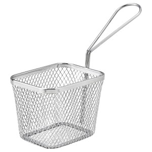 Koszyk do serwowania frytek przekąsek stal nierdz 9x7x7 cm GRILLTIDER Ikea
